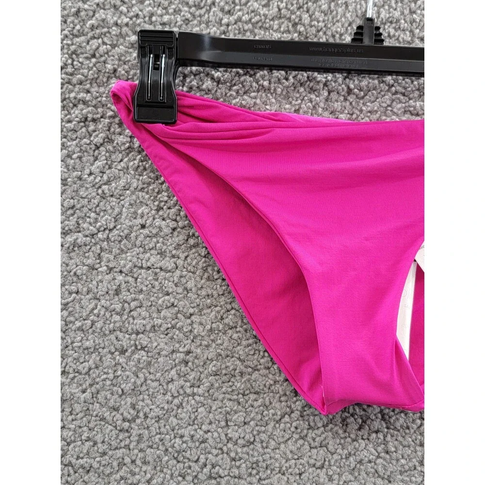 L*Space Camacho Bikini Bottom Women's XS Bougainville Solid Full Coverage
